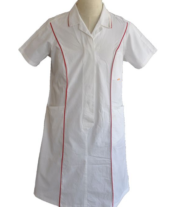 Quick Dry White Nursing Scrubs Medical Uniforms 65 Polyester 35 Cotton