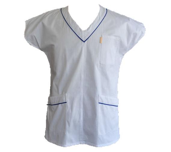 White Easy Wash Medical Work Uniforms Womens Nursing Scrubs Suit Uniform