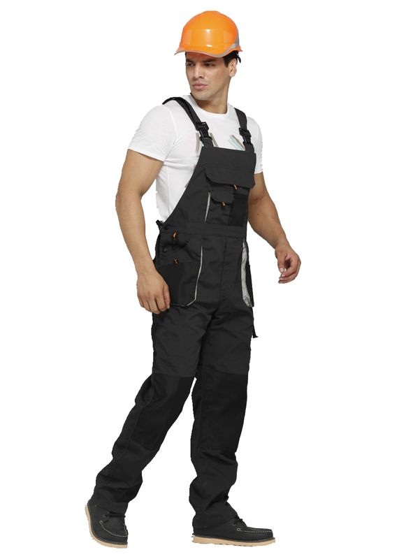 Safety Waterproof Bib And Brace Overalls With Knee Pads , Work Bib Overalls