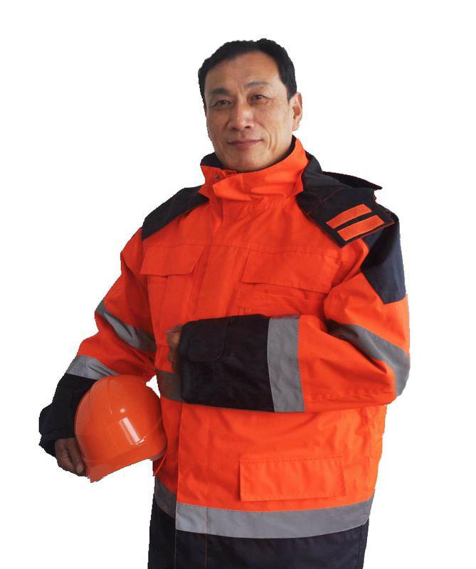 5 In 1 Industrial Work Jackets / 300D Polyester Waterproof Hi Vis Work