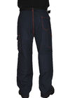 Fashion Multi Pocket Work Pants , Contrast Triple Stitching Heavy Duty Trousers