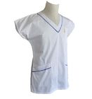 White Easy Wash Medical Work Uniforms Womens Nursing Scrubs Suit Uniform 