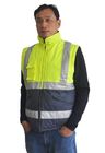 Functional Hi Vis Bomber Jacket High Visibility Winter Coats With Detachable Sleeves