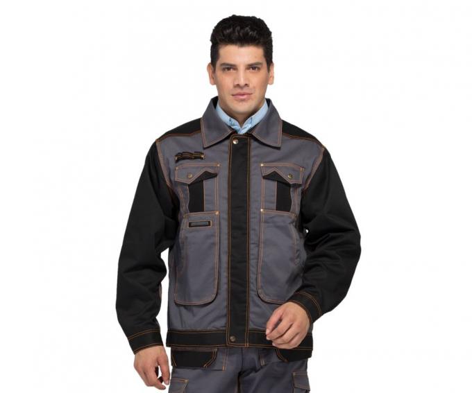 Top Rated Heavy Duty Jacket , Industrial Safety Jacket Twill 300gsm