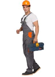 Durable Multi Size Mens Bib And Brace Workwear With Comfortable Elastic Waist