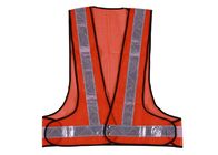 Fluorescent Hi Vis Safety Vest With PVC Tape And 100% Polyester Mesh Fabric