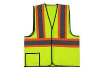 100% Polyester High Visibility Work Uniforms Class 2 Reflective Vest With EN20471