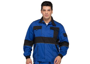 Functional Heavy Duty Mens Warm Work Jackets Safety With Reflective Piping