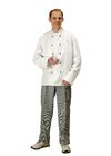 Comfortable White Executive Chef Jackets With Double Removable Buttons