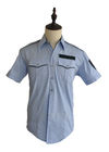 Quick Dry Professional Work Uniforms Long / Short Sleeves Police Uniform Shirt