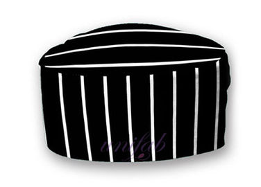 Durable Restaurant Work Wear / Anti Rubbing Kitchen Skull Cap Chef Hat 