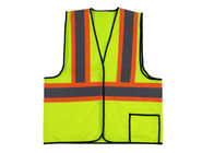 100% Polyester High Visibility Work Uniforms Class 2 Reflective Vest With EN20471