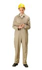 Heavy Duty Professional Work Uniforms / Flame Resistant Coveralls With Brass Zipper