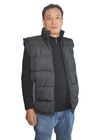 Practical Body Warmer Mens Outerwear Vest Tear Resistance With PU Coated