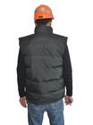 Practical Body Warmer Mens Outerwear Vest Tear Resistance With PU Coated