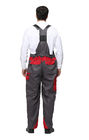 2 Tone Contrast Bib &amp; Brace Workwear Protective Haif Overall With Reflective Piping