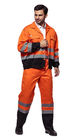 Outdoor Twill Fabric High Visibility Work Uniforms With Multi Pockets EN ISO 20471