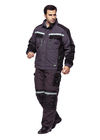 Warm Winter Work Coveralls / Outdoor Winter Workwear With Multi Functional Pockets