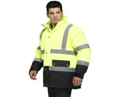 Warmth High Visibility Work Uniforms Comfortable Waterproof Hi Vis Winter Jacket 