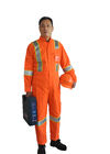 Reflective High Visibility Coveralls / Hi Vis Workwear With Clear ID Pocket