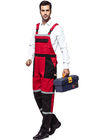 Triple Stitching Industrial Work Clothes / Industrial Coverall Uniforms With Reflecitve Tape
