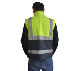 Short Industrial Work Jackets Reversible Comfortable Hi Vis Winter Bomber Jacket 