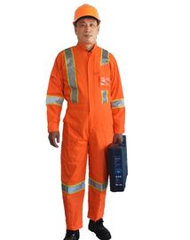 Soft High Visibility Overalls / Reflective Safety Workwear With Clear ID Pocket