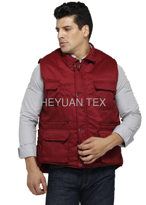 Custom Color Body Warmer Vest Rub Resistance With Multi Storage And Carrying Space
