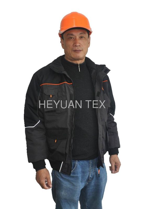 Tough Heavy Duty Industrial Winter Jackets Two Bottom Pockets With Flaps