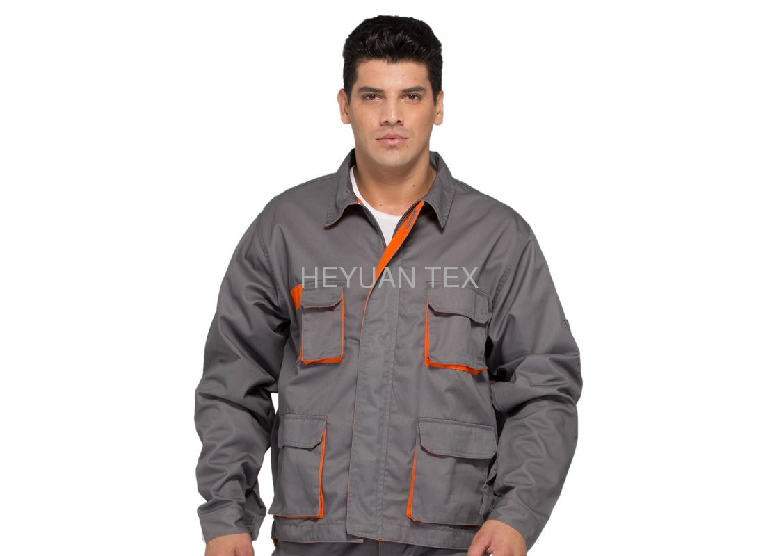 Professional Industrial Work Jackets / Double Seams Multi Pocket Work Jacket