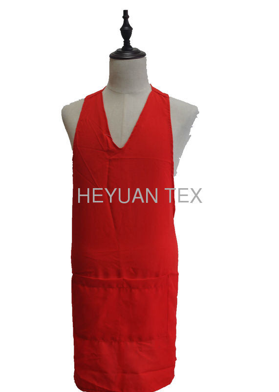 Polyester Restaurant Work Wear Easy Care Cooking Bib Apron With Pocket