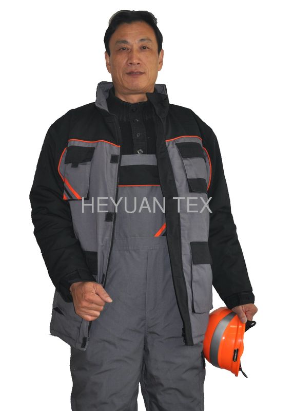 PRO Long Warm Winter Work Jackets ,  Mens Safety Winter Coats With Padding
