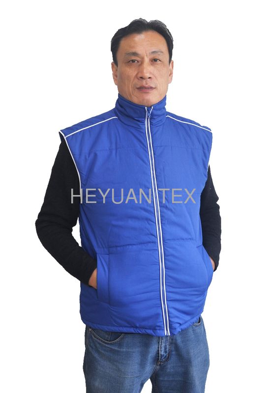 Fleece Lining Body Warmer Vest / Winter Work Vest With 100% Polyester Padding