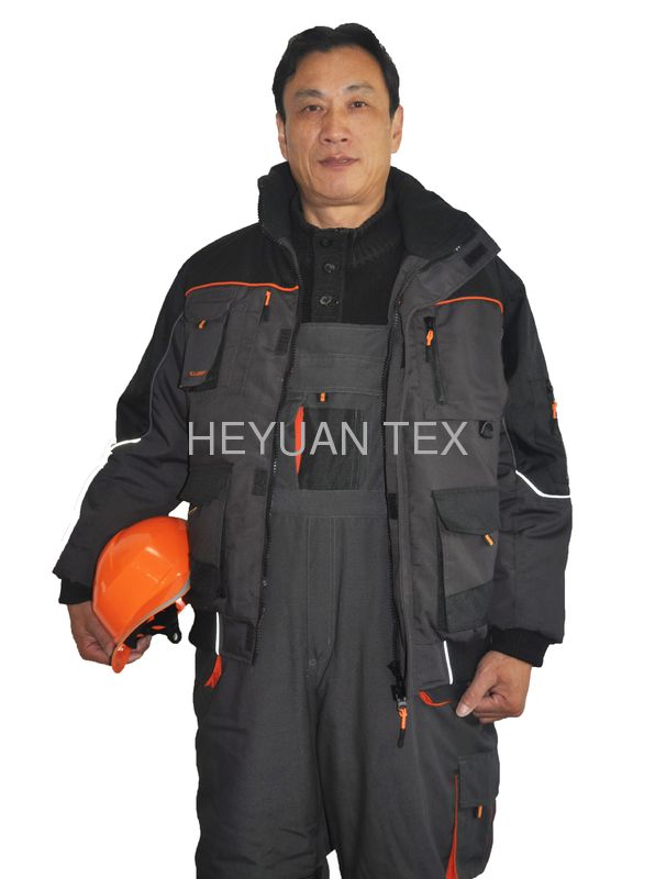 Industrial Safety Warm Winter Workwear Clothing With 180gsm Padding