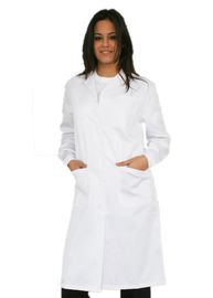 Classic Slim Fit Medical Work Uniforms White Lab Coat In Poplin And Super Twill